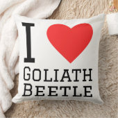 I love Goliath beetle クッション (ブランケット)