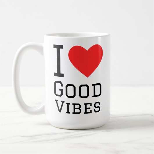 I love good vibes コーヒーマグカップ (左)