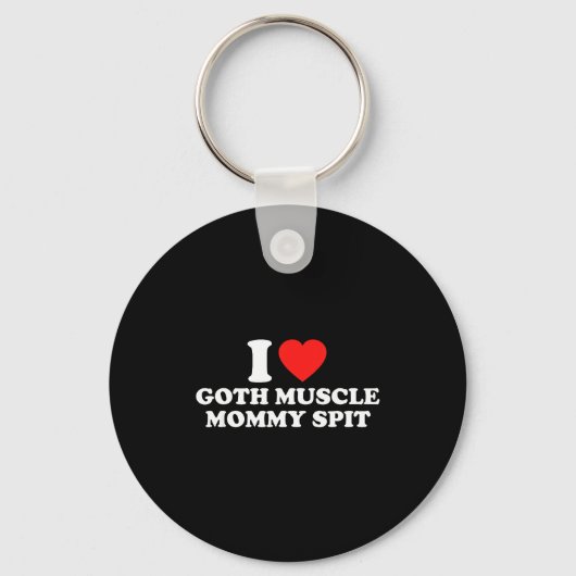 I Love Goth Muscle Mommy St  キーホルダー (正面)