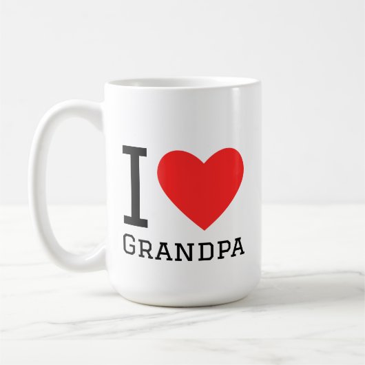I love grandpa コーヒーマグカップ (左)