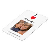 I Love Grandpa Photo Magnet Keepsake マグネット (左側)