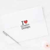 I Love ❤️ Graphic System for Student/Faculty ラウンドシール (封筒)