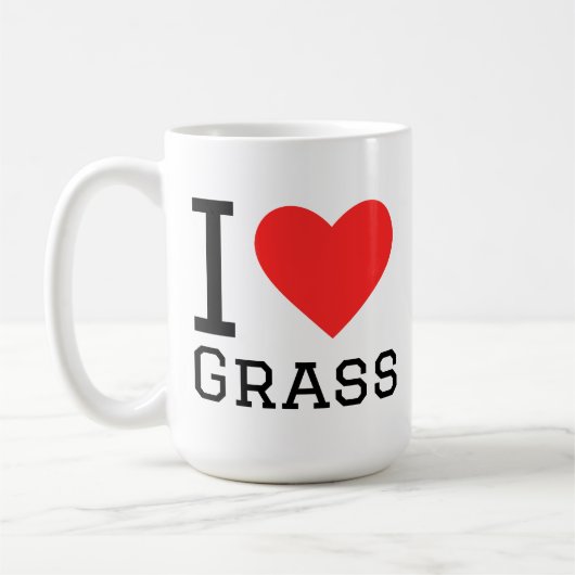I love grass コーヒーマグカップ (左)
