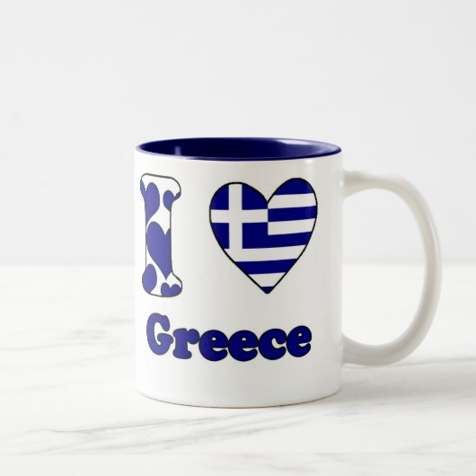I love Greece ツートーンマグカップ (右)