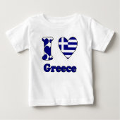 I love Greece ベビーTシャツ (正面)