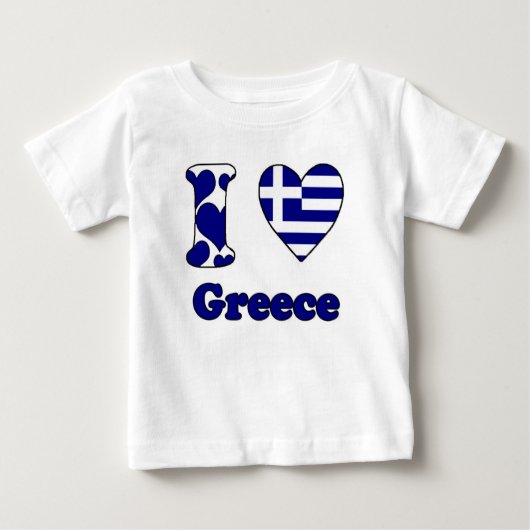 I love Greece ベビーTシャツ (正面)