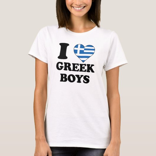 I love Greek Boys Tシャツ (正面)