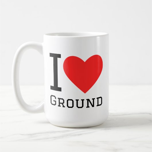 I love ground コーヒーマグカップ (左)