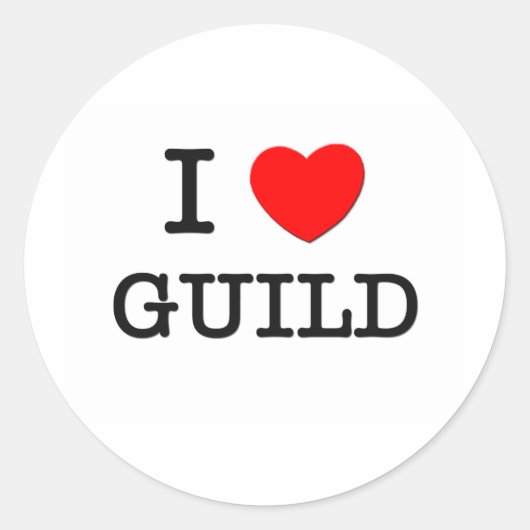I Love Guild ラウンドシール (正面)