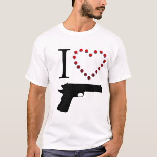 I LOVE GUN Tシャツ