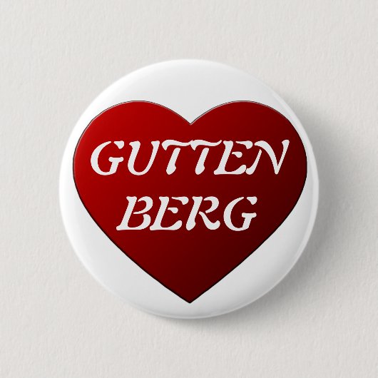 I LOVE GUTTENBERG 缶バッジ (正面)