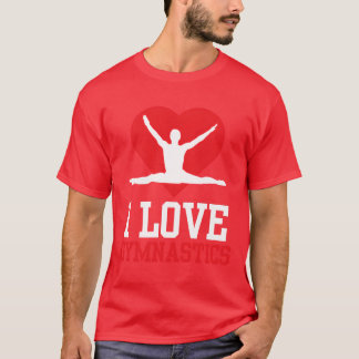 I Love Gymnastics Gymnasts Gymnast Sports Lover vi Tシャツ