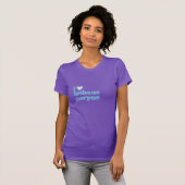 i love habeas corpus blue on purple tシャツ (正面フル)