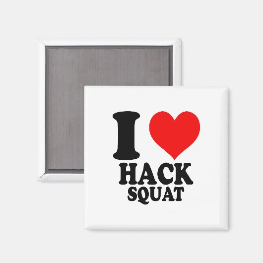 I Love Hack Squat  マグネット (正面/裏面)