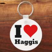 I Love Haggis Keychain キーホルダー (正面)