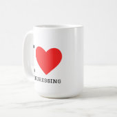 I love hairdressing square sticker コーヒーマグカップ (正面左)