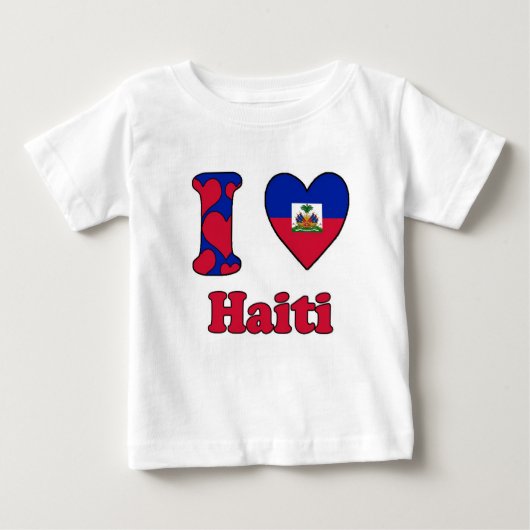 I love Haiti ベビーTシャツ (正面)