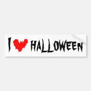 I Love Halloweenのカスタマイズがおもしろい可能 バンパーステッカー