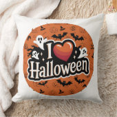 I Love Halloweenハート装飾用クッション：新魅力的規 クッション (ブランケット)