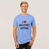 I LOVE HALLSTATT, AUSTRIA トライブレンドＴシャツ (正面全面)