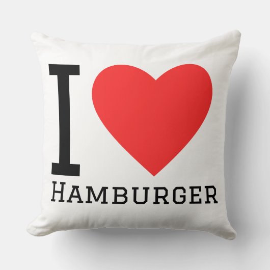 I love hamburguer クッション (正面)