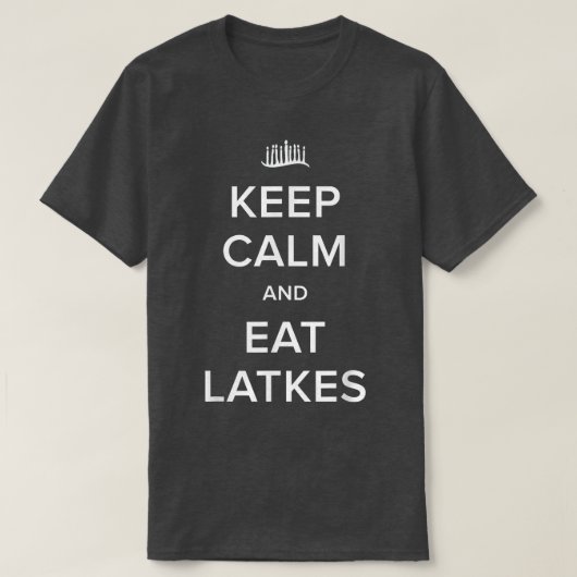 I LOVE HANUKKAH LATKE  Latke Funny Hanukkah Pr  Tシャツ (デザイン正面)
