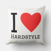 I love hardstyle square sticker クッション (正面)