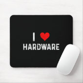 I Love Hardware - Heart Pc Gamer Gaming Build Code マウスパッド (マウス)