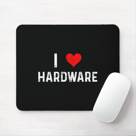 I Love Hardware - Heart Pc Gamer Gaming Build Code マウスパッド (マウス)
