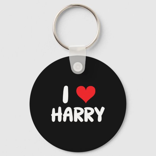 I Love Harry - Heart - Name  キーホルダー (正面)