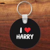 I Love Harry - Heart - Name  キーホルダー (正面)