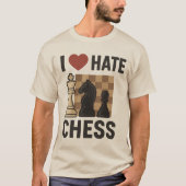 I Love-Hate Chess t-shirt Tシャツ (正面)