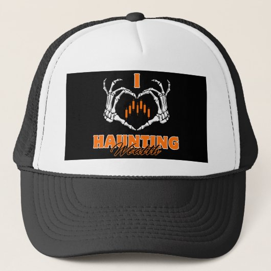 I Love Haunting Wealth™ 闇に潜む賭け キャップ (正面)