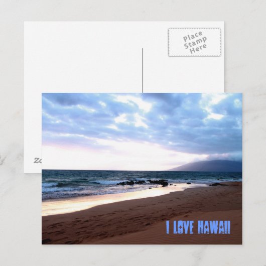 I Love Hawaiiはがき ポストカード (正面/裏面)