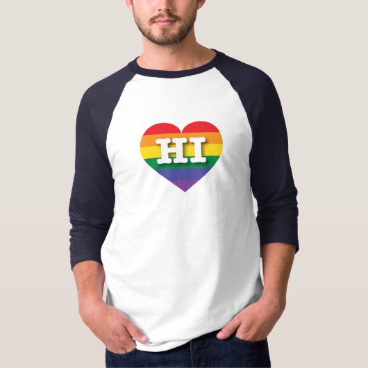 I love Hawaii Gay Pride  Tシャツ (正面)