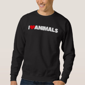 I Love Heart Animals スウェットシャツ