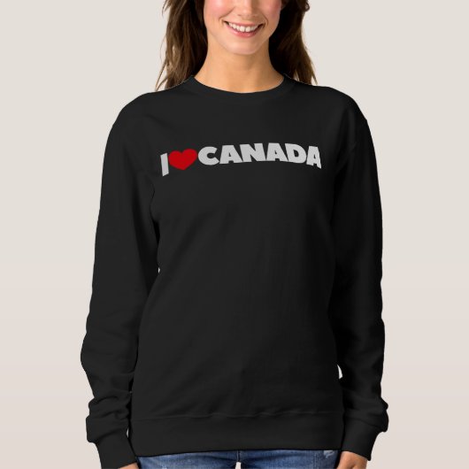 I Love Heart Canada スウェットシャツ (正面)