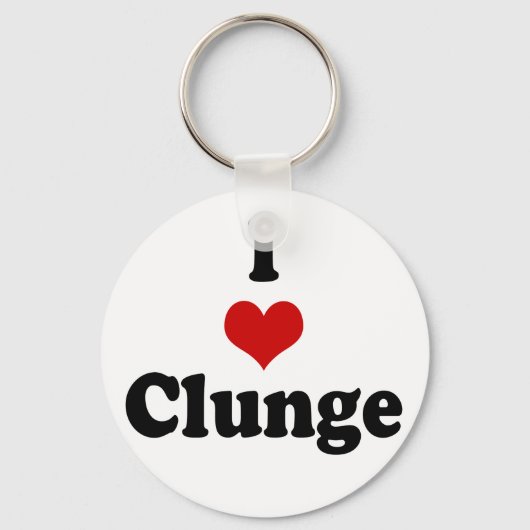I LOVE {HEART} CLUNGE キーホルダー (正面)
