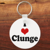 I LOVE {HEART} CLUNGE キーホルダー (正面)