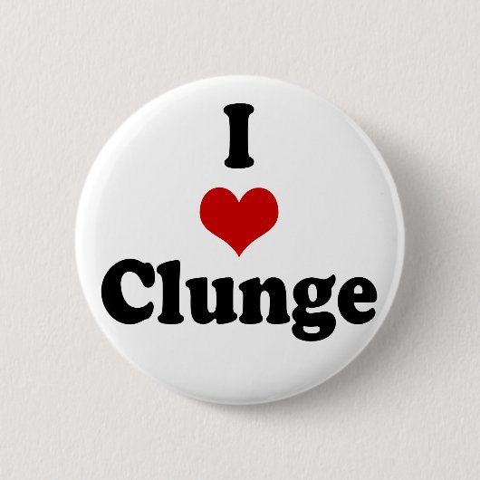 I LOVE {HEART} CLUNGE 缶バッジ (正面)