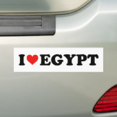 I Love Heart Egypt Travel Souvenir バンパーステッカー (車上)