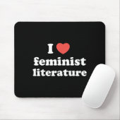 I Love Heart Feminist Literature マウスパッド (マウス)