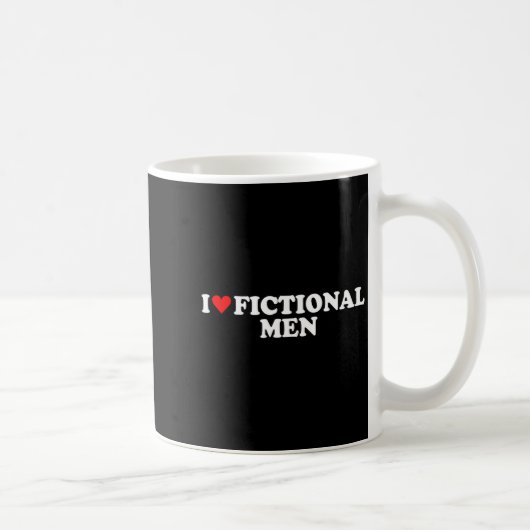 I Love Heart Fictional Men Simple Cute Funny Readi コーヒーマグカップ (右)