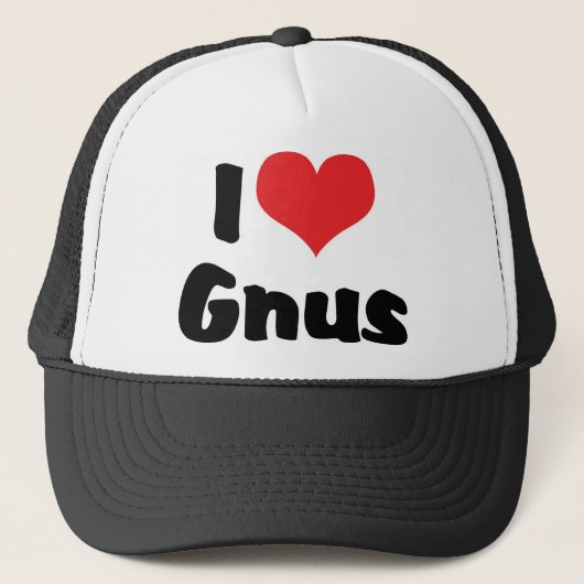 I Love Heart Gnus キャップ (正面)