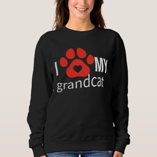 I love Heart Grandcat スウェットシャツ (正面)