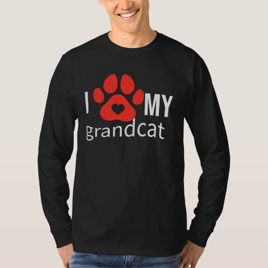I love Heart Grandcat Tシャツ (正面)