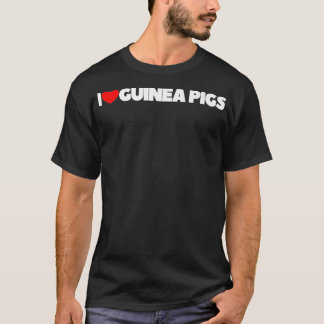 I Love Heart Guinea Pigs Premium  Tシャツ