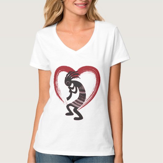 I Love Heart Kokopelli Tシャツ (正面)