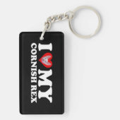 I Love (Heart) My Cornish Rex キーホルダー (裏面)