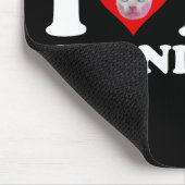 I Love (Heart) My Cornish Rex マウスパッド (コーナー)